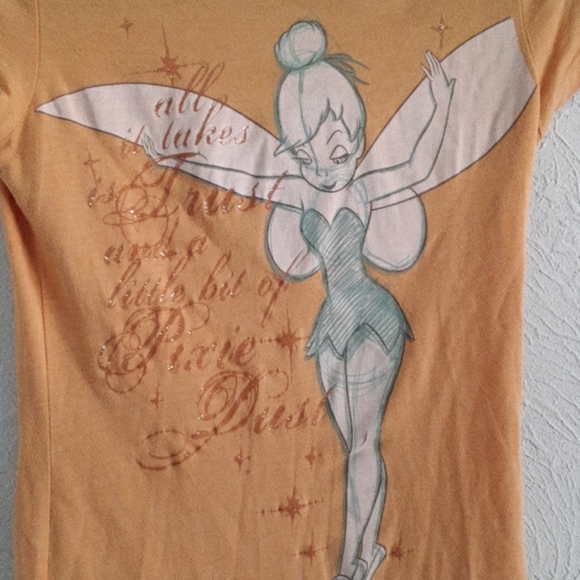 Disney Tinkerbell tshirt  size xs/small - Picture 2 of 4